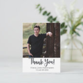 Christelijke Afstuderen Bedankt Typografie Briefkaart (Staand voorkant)