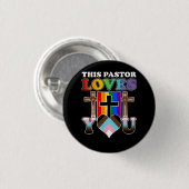 Christelijke allly Inclusive Pride Clergy Deze pre Ronde Button 3,2 Cm (Voorkant /achterkant)