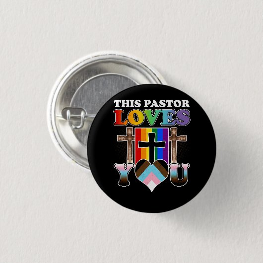 Christelijke allly Inclusive Pride Clergy Deze pre Ronde Button 3,2 Cm (Voorkant /achterkant)