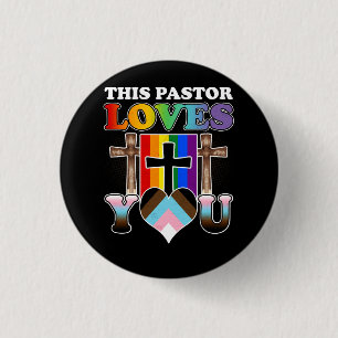 Christelijke allly Inclusive Pride Clergy Deze pre Ronde Button 3,2 Cm