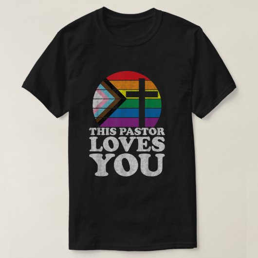 Christelijke allly Inclusive Pride Clergy Deze pre T-shirt (Design voorkant)