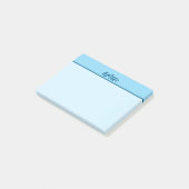 Christelijke AMEN Sticky Notitieblok Blauwe Typolo Post-it® Notes (Schuin)