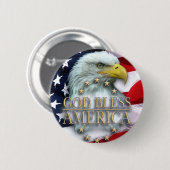 Christelijke AMERIKAANSE DESIGN Ronde Button 5,7 Cm (Voorkant /achterkant)