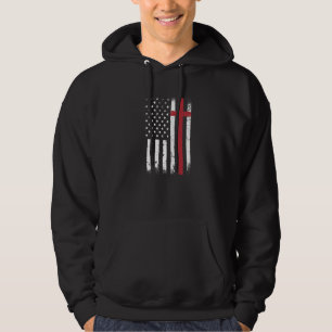 Christelijke Amerikaanse vlag Amerikaanse patriott Hoodie