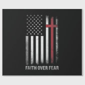 Christelijke Amerikaanse vlag Amerikaanse vlag Ame Cadeaupapier (Vlak)