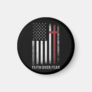 Christelijke Amerikaanse vlag Amerikaanse vlag Ame Magneet