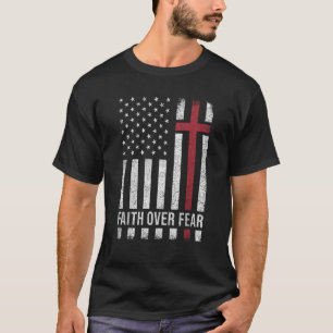 Christelijke Amerikaanse vlag Amerikaanse vlag Ame T-shirt