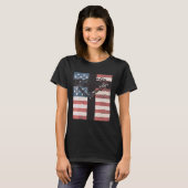 Christelijke Amerikaanse vlag T-shirt (Voorkant volledig)