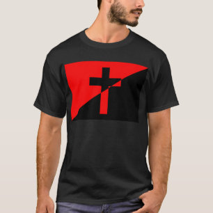 Christelijke anarchistische anarchie - christenvla t-shirt