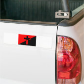 Christelijke anarchistische anarchistische vlag va bumpersticker (Op Truck)