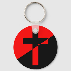 Christelijke anarchistische anarchistische vlag va sleutelhanger
