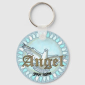 Christelijke Angel Dove sleutelhanger (Voorkant)