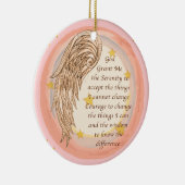Christelijke Angel Serenity Prayer Keramisch Ornament (Rechts)
