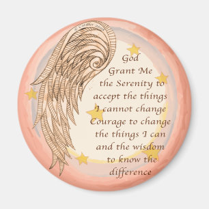 Christelijke Angel Serenity Prayer Magneet