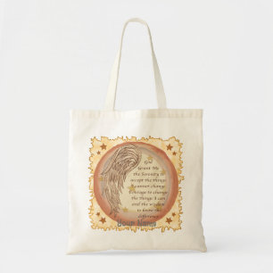 Christelijke Angel Serenity Prayer Tote Bag