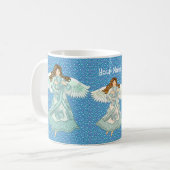 Christelijke angel voor de oceaan koffiemok (Voorkant links)