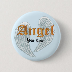 Christelijke Angel Wings Pin Ronde Button 5,7 Cm