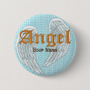 Christelijke Angel Wings Pin Ronde Button 5,7 Cm
