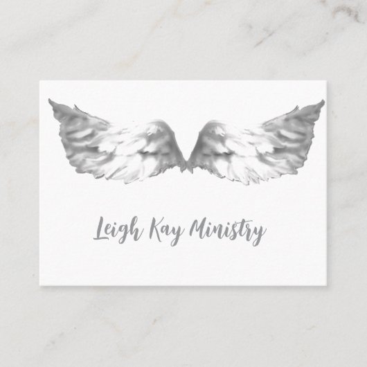 Christelijke Angel Wings visitekaartjes (Voorkant)