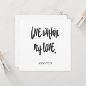 Christelijke ansichtkaart Christelijke uitnodiging (Voorkant / Achterkant in situ)