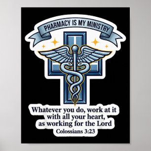 Christelijke Apotheker Apotheek Is Mijn Dienst Bib Poster