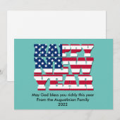 Christelijke APPY-TIJD NIEUW JAAR Feestdagenkaart (Voorkant / Achterkant)