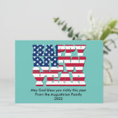 Christelijke APPY-TIJD NIEUW JAAR Feestdagenkaart (Staand voorkant)