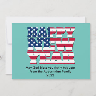Christelijke APPY-TIJD NIEUW JAAR Feestdagenkaart