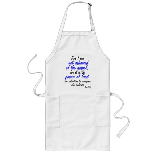 Christelijke Aprons Lang Schort (Voorkant)
