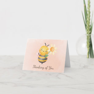 Christelijke Aquarel Bij Card Bedankkaart