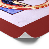 Christelijke Art Christus in Majesteit Poster (Hoek)