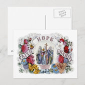  Christelijke Art Faith Hope Charity 1874 Briefkaart (Voorkant / Achterkant)