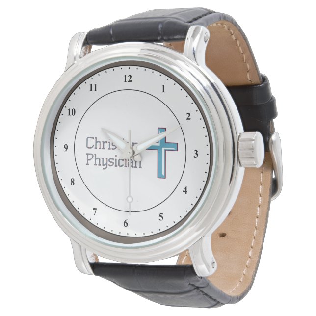 Christelijke arts Cross Watch Horloge (Gekanteld)