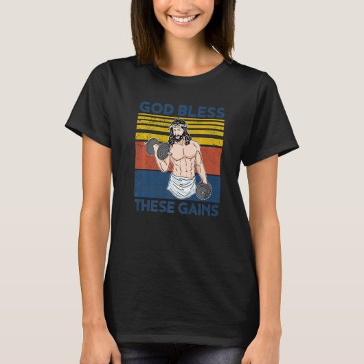 Christelijke atleet Apparel Gym God zegene deze pi T-shirt (Voorkant)