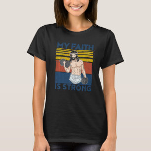 Christelijke Atleet Kleding Workout Gym Faith is S T-shirt