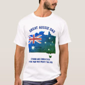 Christelijke AUSSIE DAD T-shirt (Voorkant)