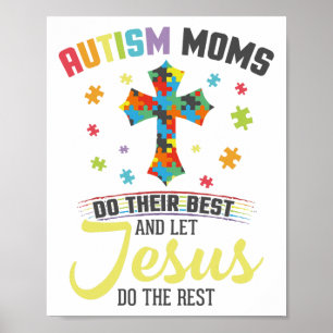 Christelijke autisme moeders doen hun best om Jezu Poster