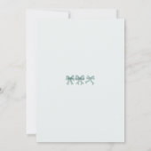 Christelijke Baby Coquette Bows Kind van God Groen Kaart (Achterkant)