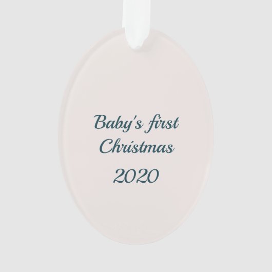 Christelijke baby's eerste kerstmoeder Mary Ornament (achterkant)