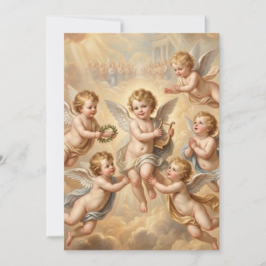 Christelijke baby's in de hemel bedankkaart (Voorkant)