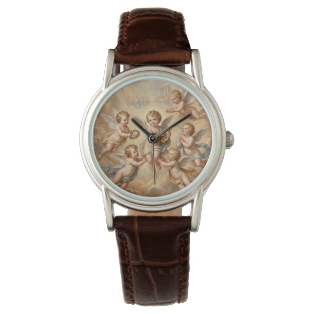 Christelijke baby's in de hemel horloge (Voorkant)