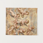 Christelijke baby's in de hemel wandkleed (Voorkant (horizontaal))