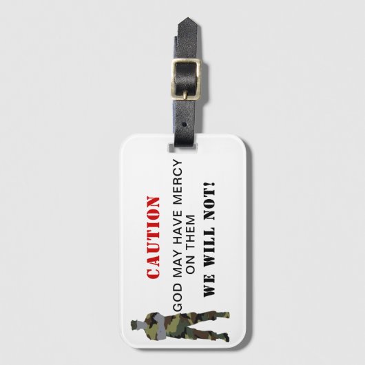 Christelijke Bagagelabels - God mag genadegave heb (Voorkant (verticaal))
