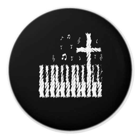 Christelijke band Christelijke Piano Rock Classic Keramische Knop (Voorkant)