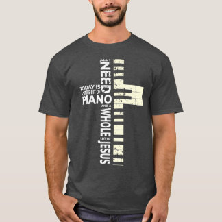 Christelijke Band Musician Rock Music Piano T-shirt