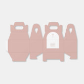 Christelijke baptisme Christening Girl Pink Arch Bedankdoosjes (Uitgevouwen)