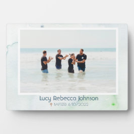 Christelijke Baptisme-herdenkingsboot Gift Ocean B Fotoplaat