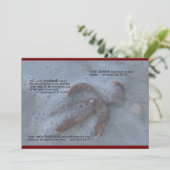 Christelijke Baptisme-uitnodiging Kaart (Staand voorkant)