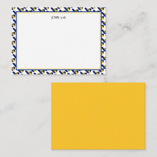 Christelijke BARBADOS-scripts - Aangepast Notitiekaartje (Voorkant / Achterkant)