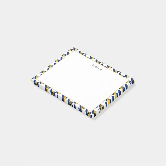 Christelijke BARBADOS-scripts Post-it® Notes (Schuin)